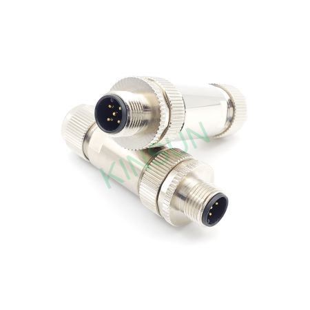 The M12 A-coded cable assembly metallic kit is made of the well-turning C3604 copper with Nickel plating